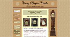 Desktop Screenshot of craigbarfootclocks.co.uk
